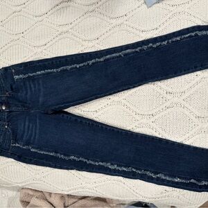 Karl Lagerfeld Dark Blue Distressed Women's Jeans